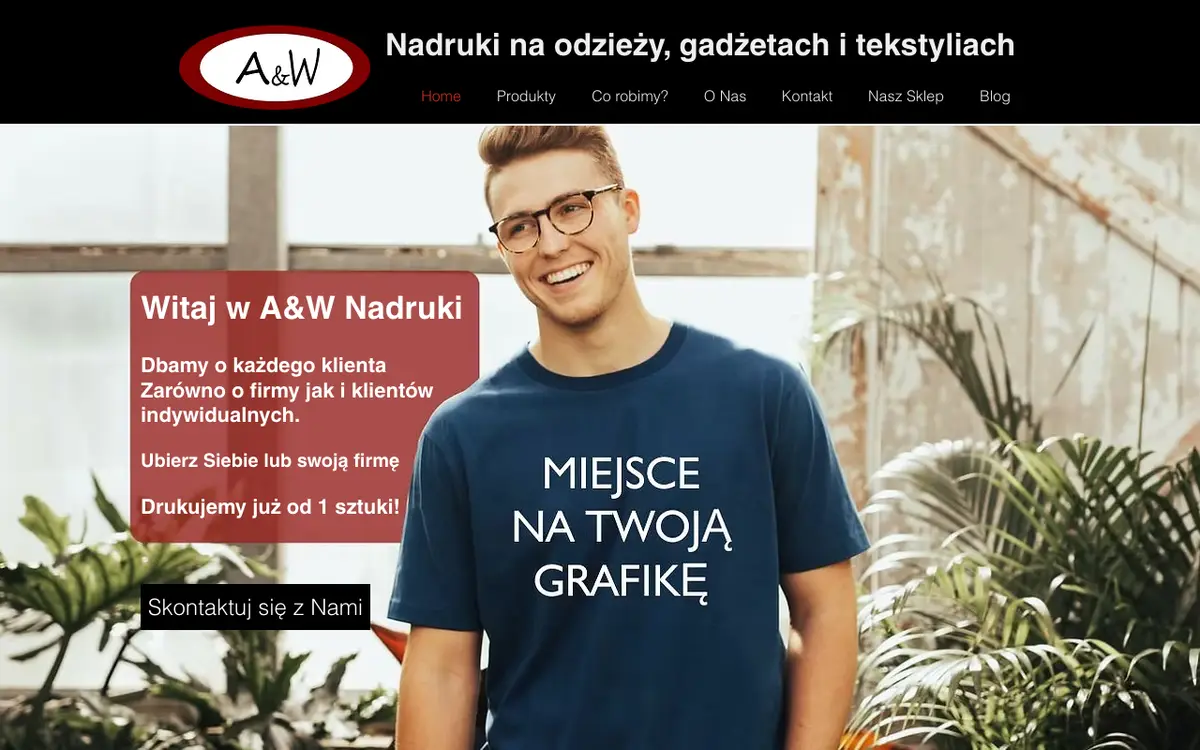 Strona A&W - Nadruki