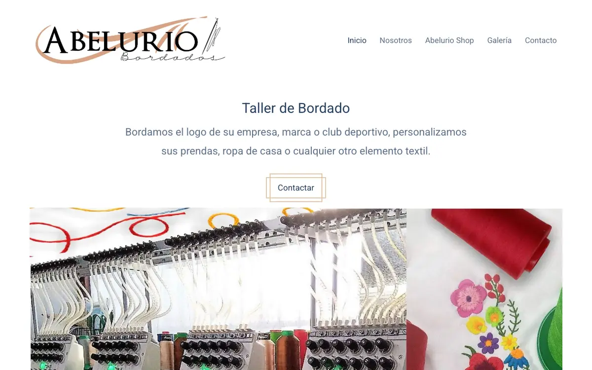 O site de Abelurio Bordados