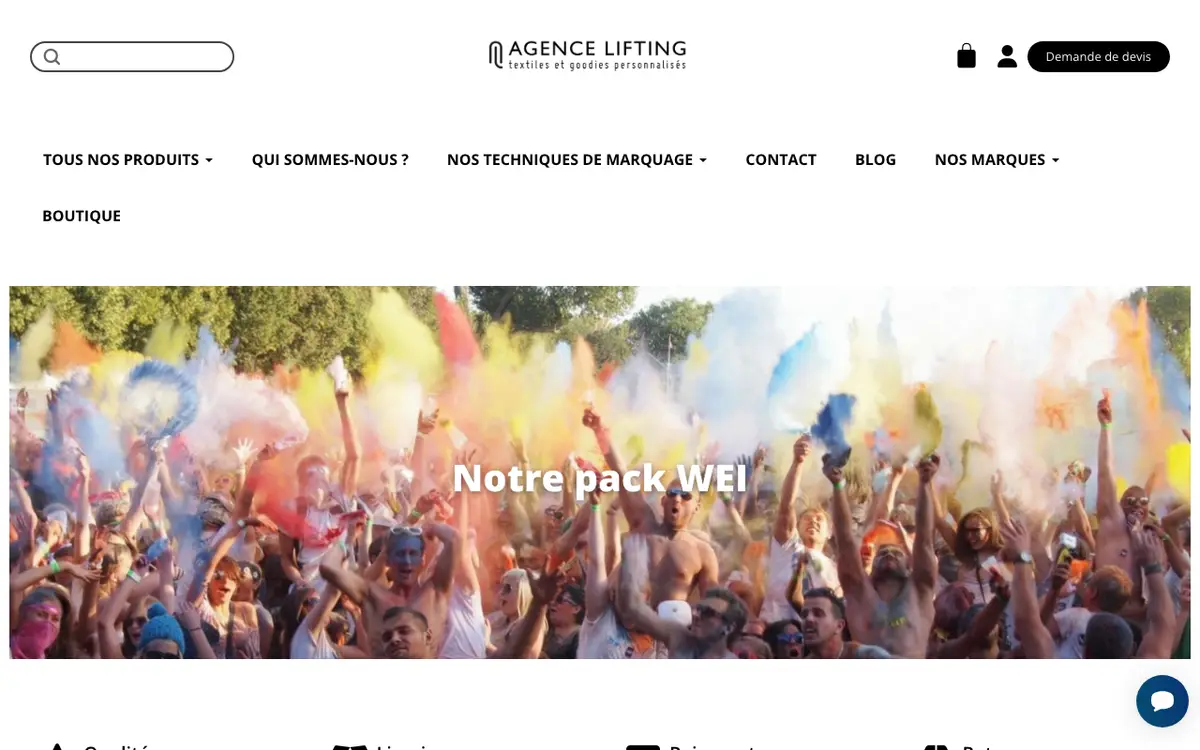 Agence Lifting Grenoble's website