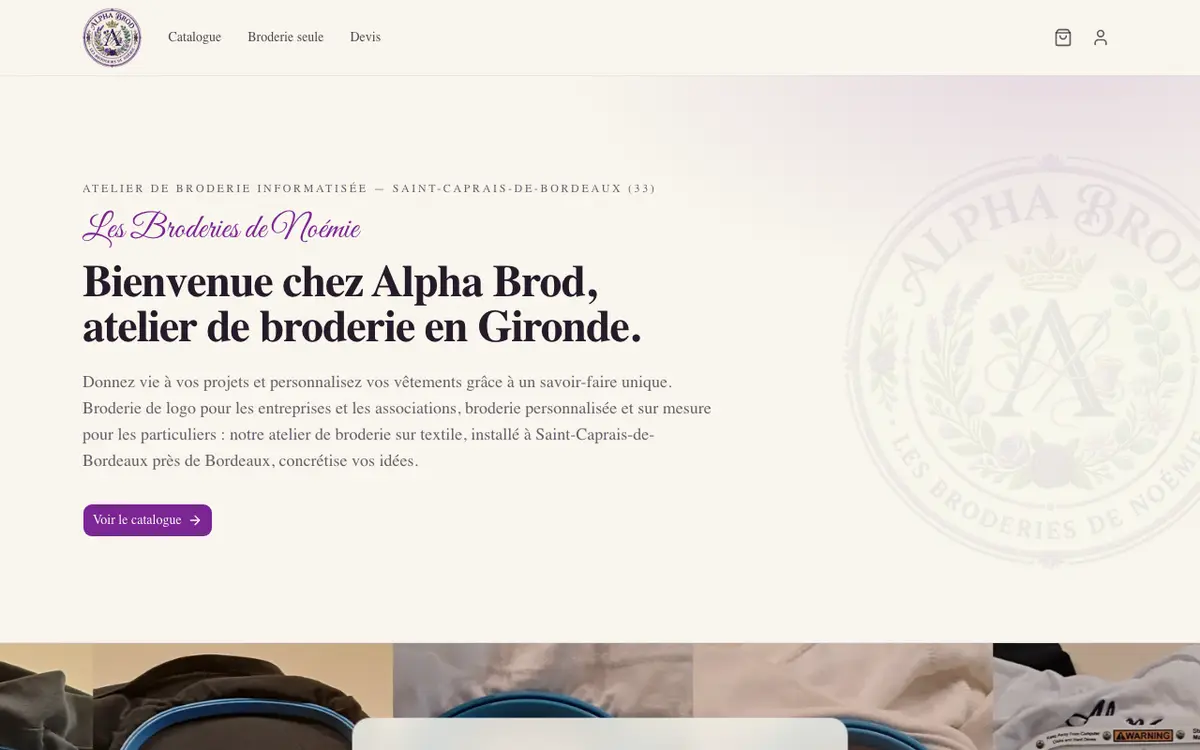 Alpha Brod's website