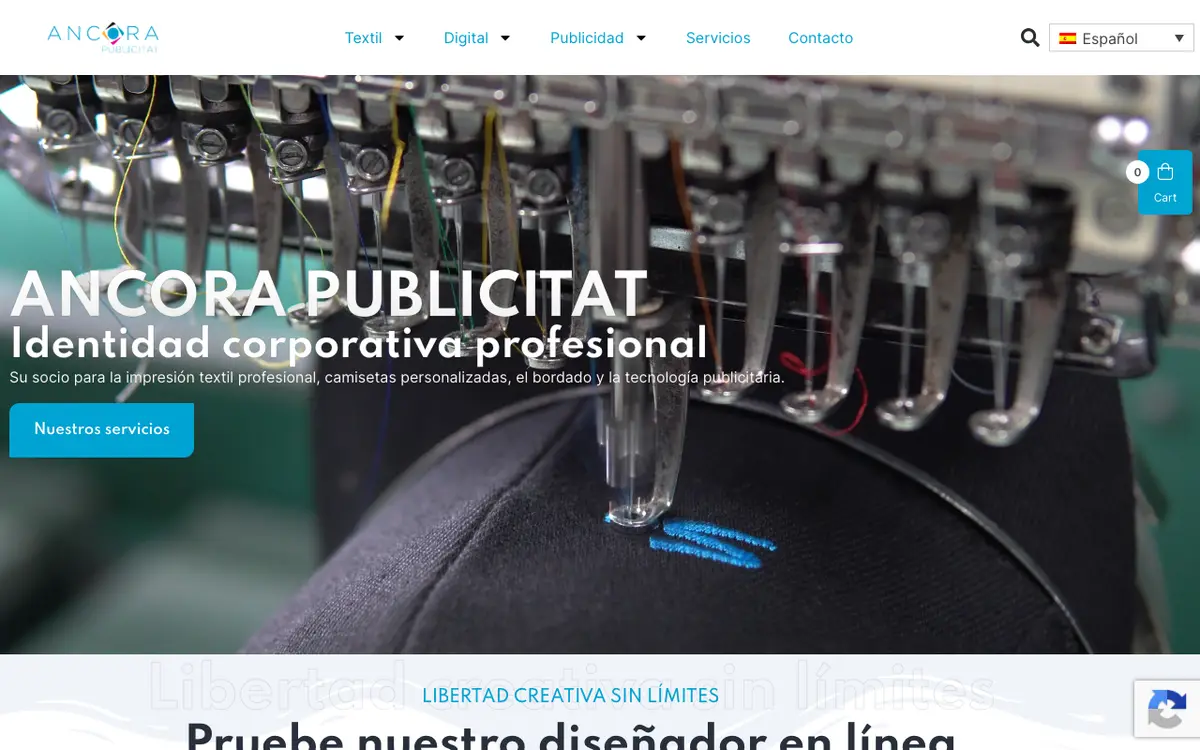 Ancora Publicitat's website