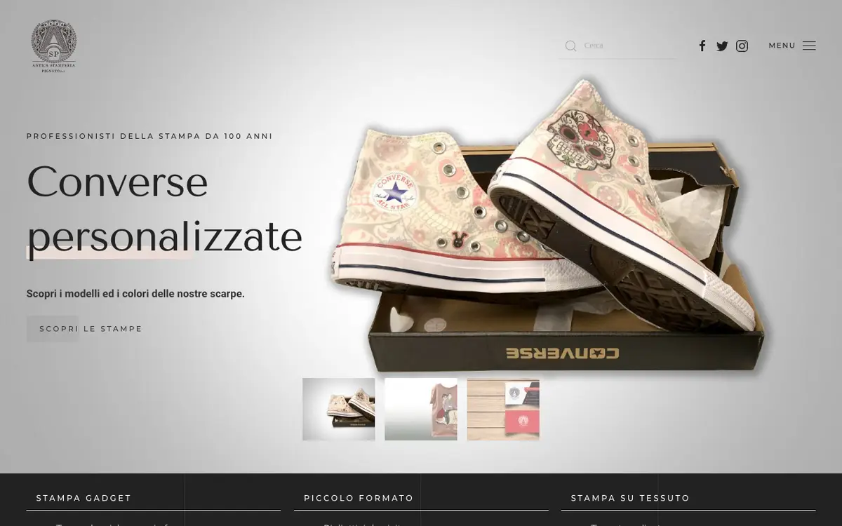 Le site de Antica Stamperia Pigneto
