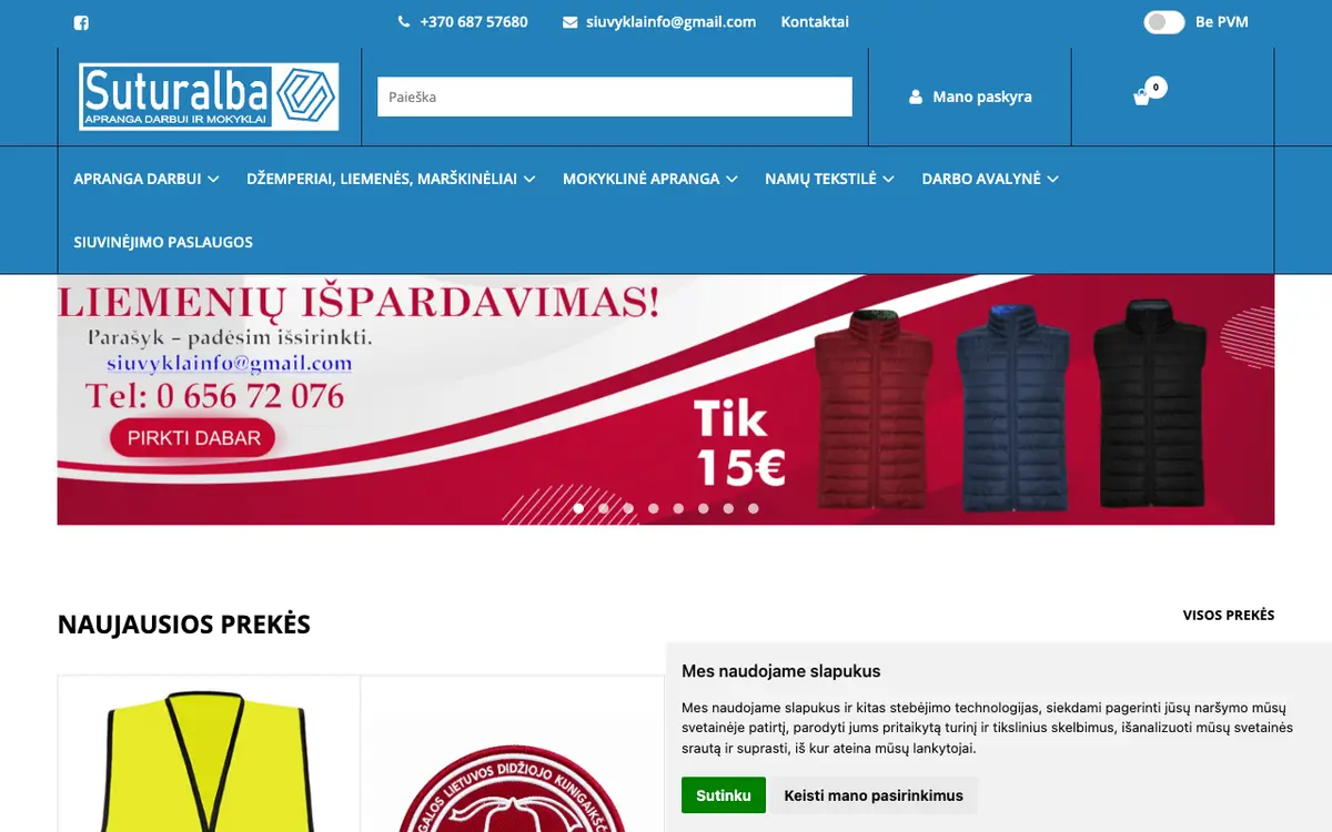 Le site de Apranga darbui ir mokyklai