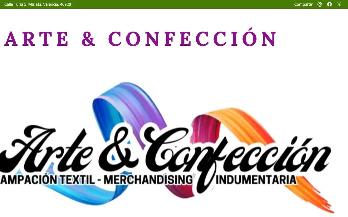 Le site de Arte & Confección