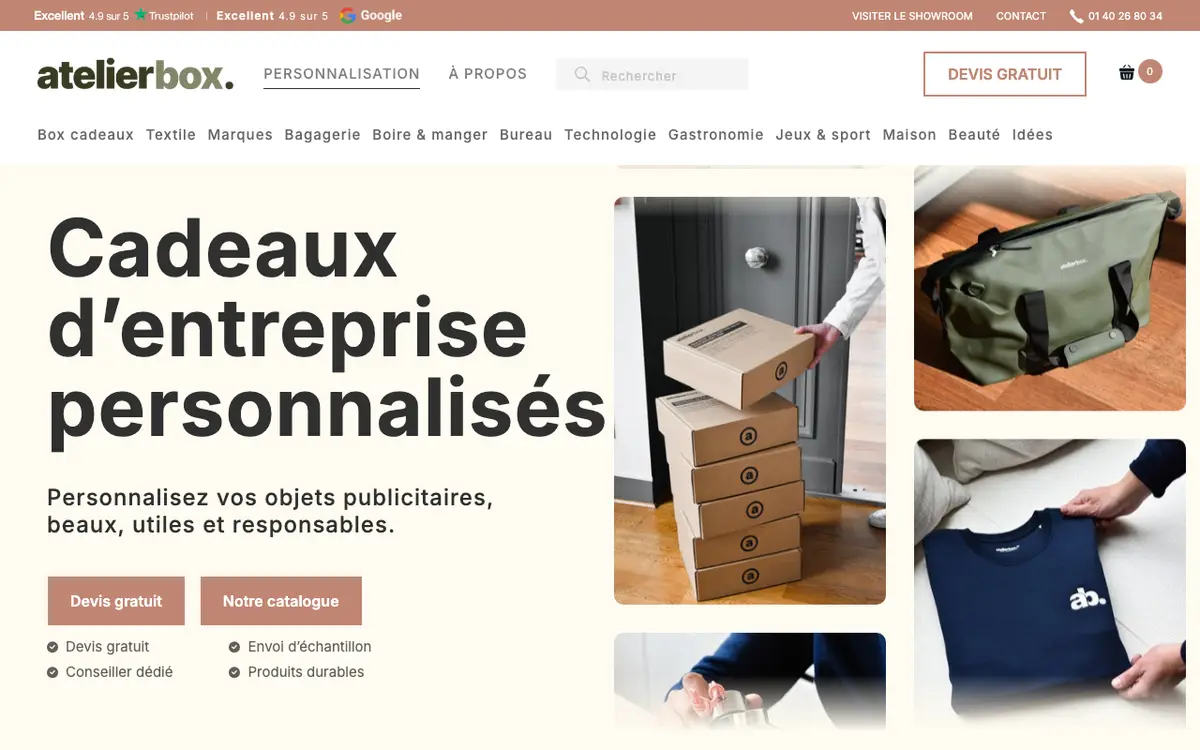 Le site de Atelier Box