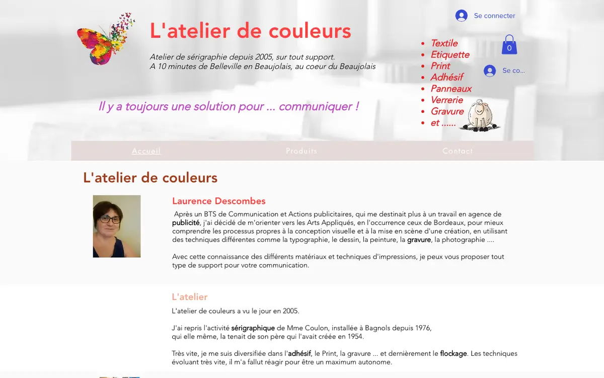 Le site de Atelier de couleurs