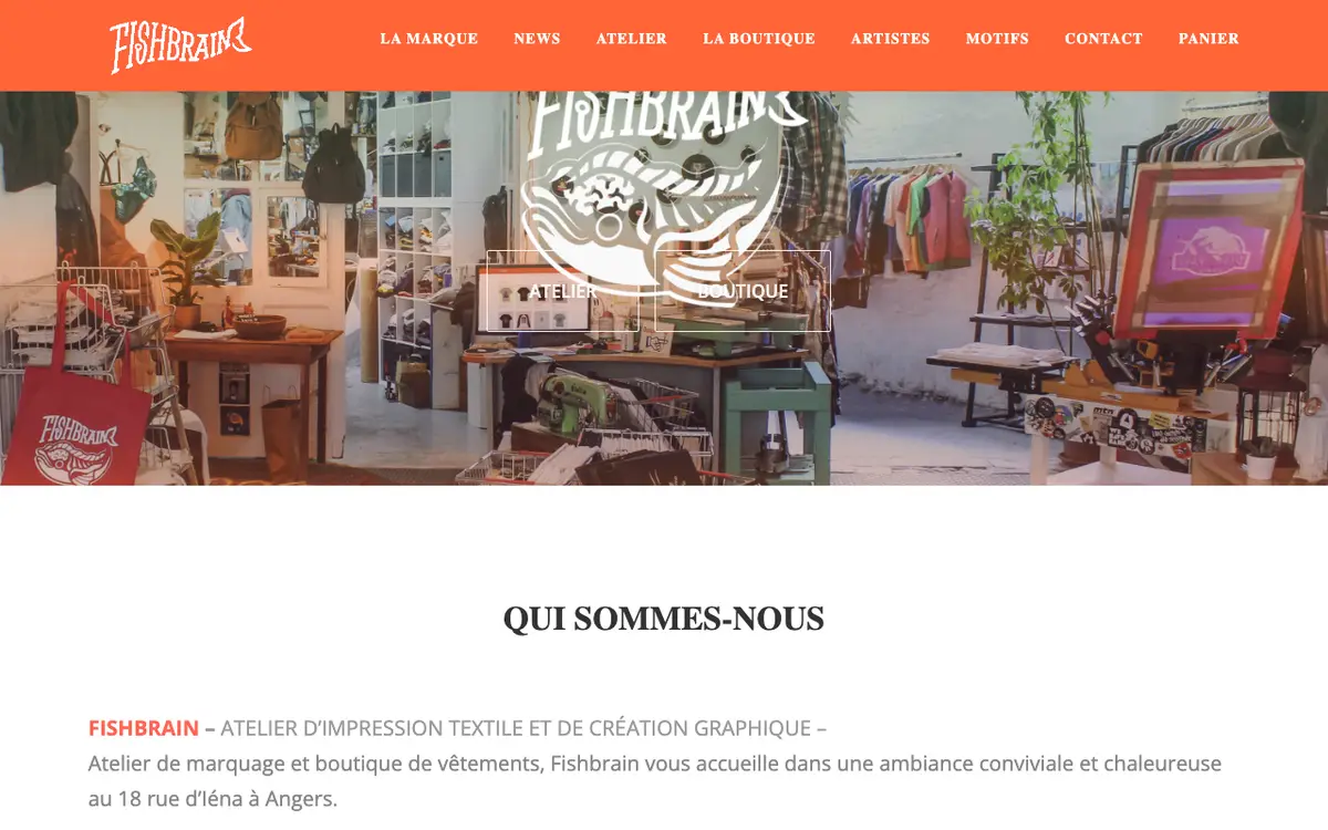 Le site de Fishbrain ATELIER