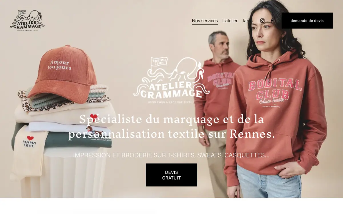 Le site de Atelier Grammage
