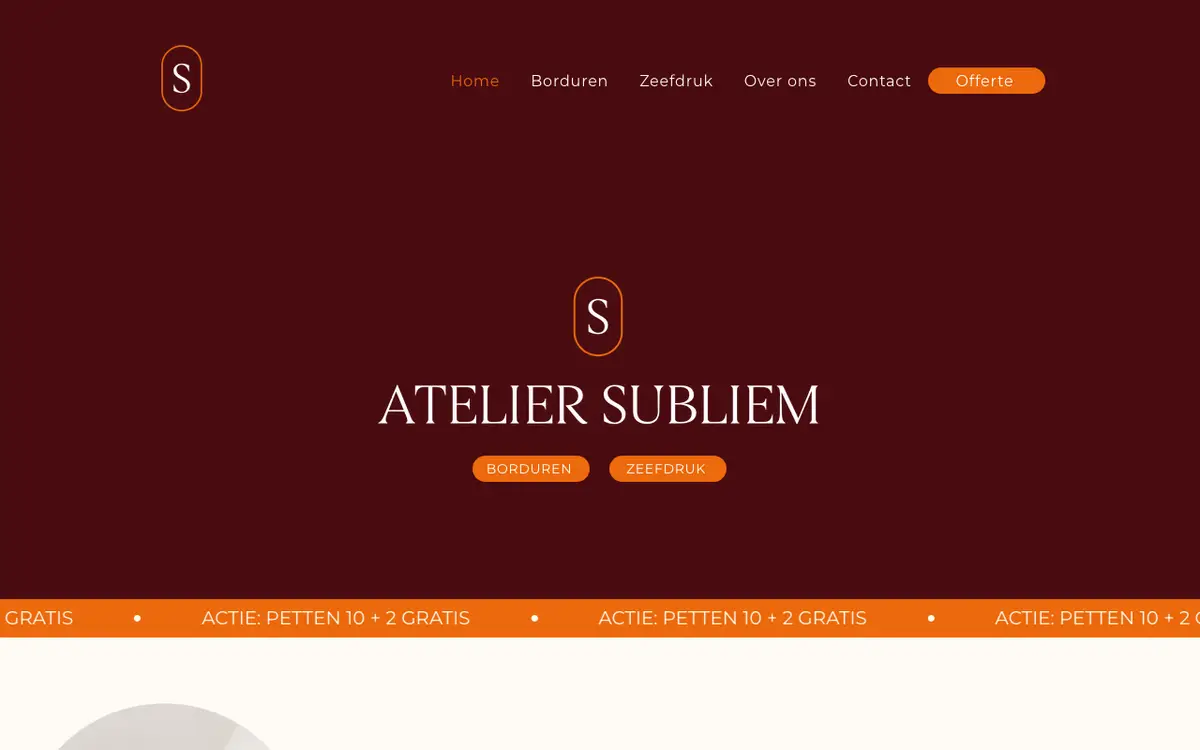 Atelier Subliem's website