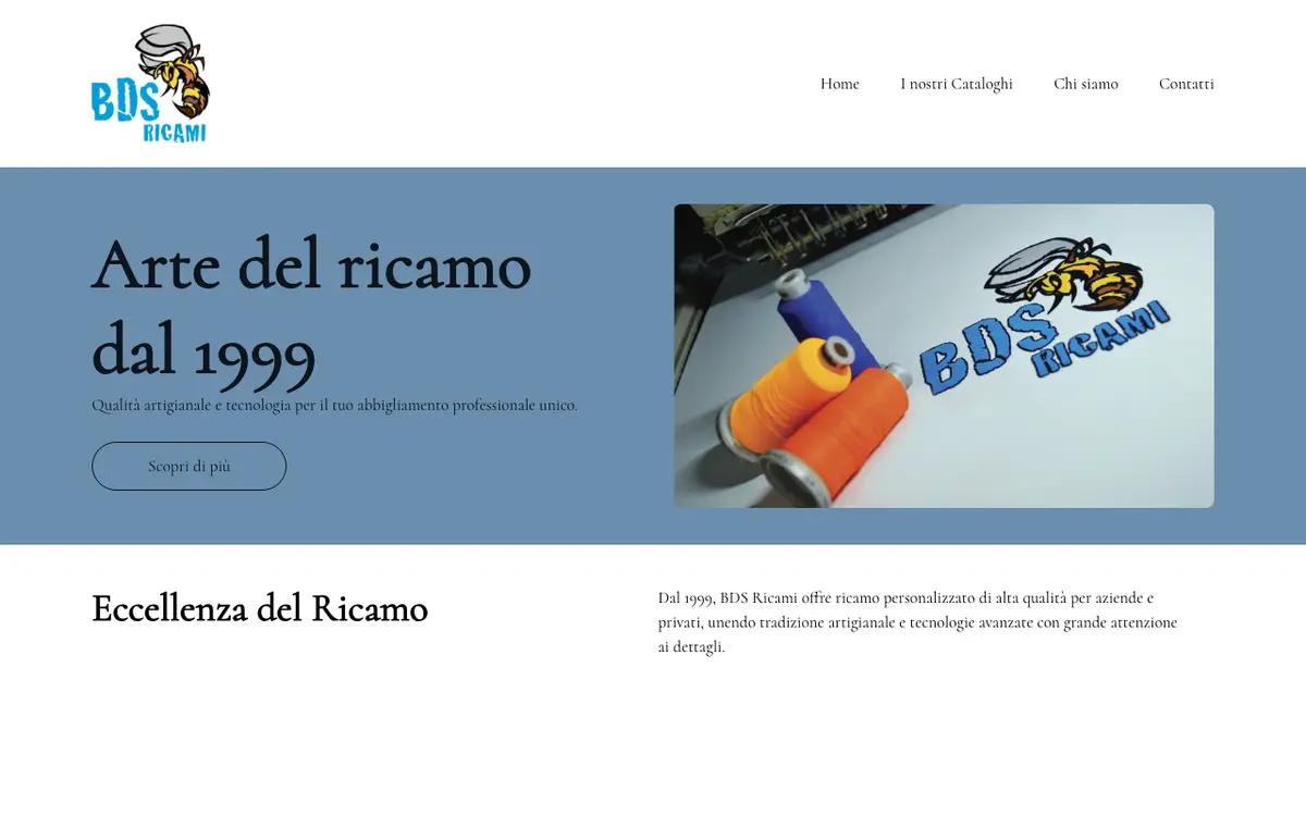 B.D.S. Ricami's website
