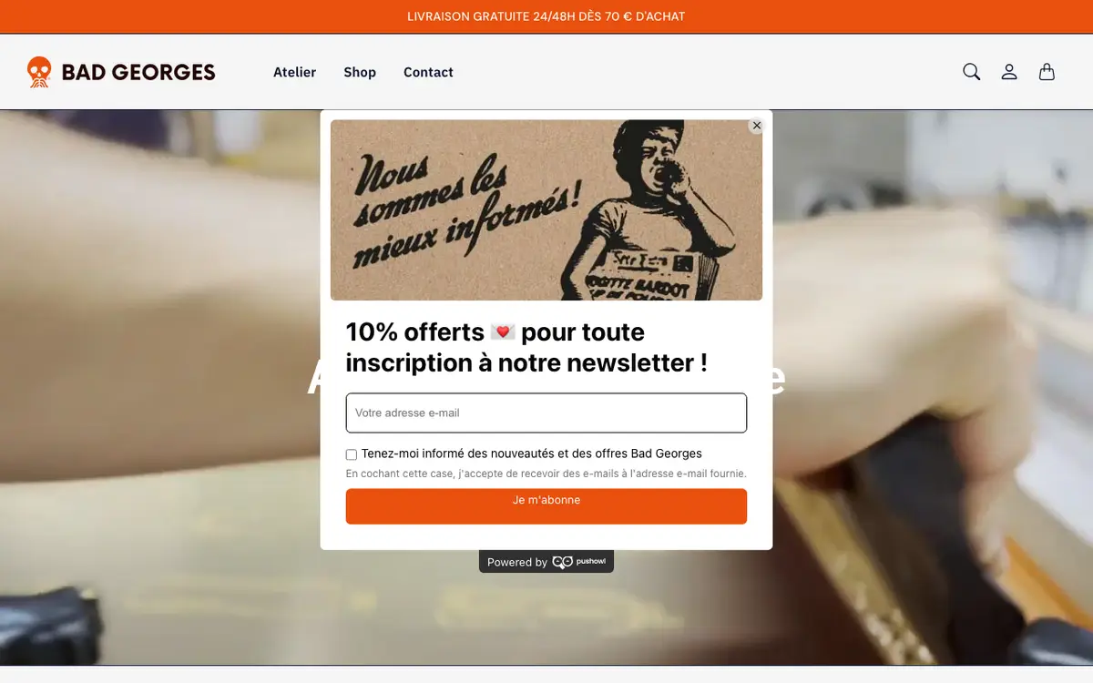 Bad Georges's website