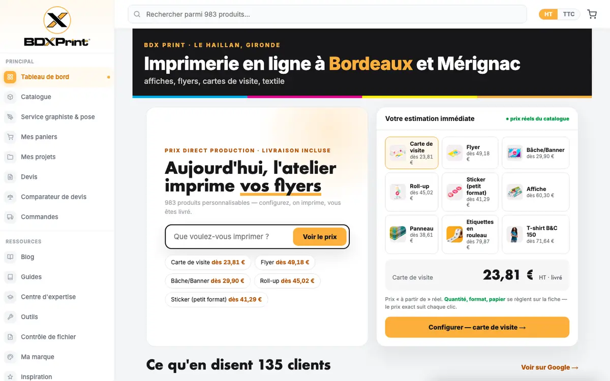 Le site de BDX Print