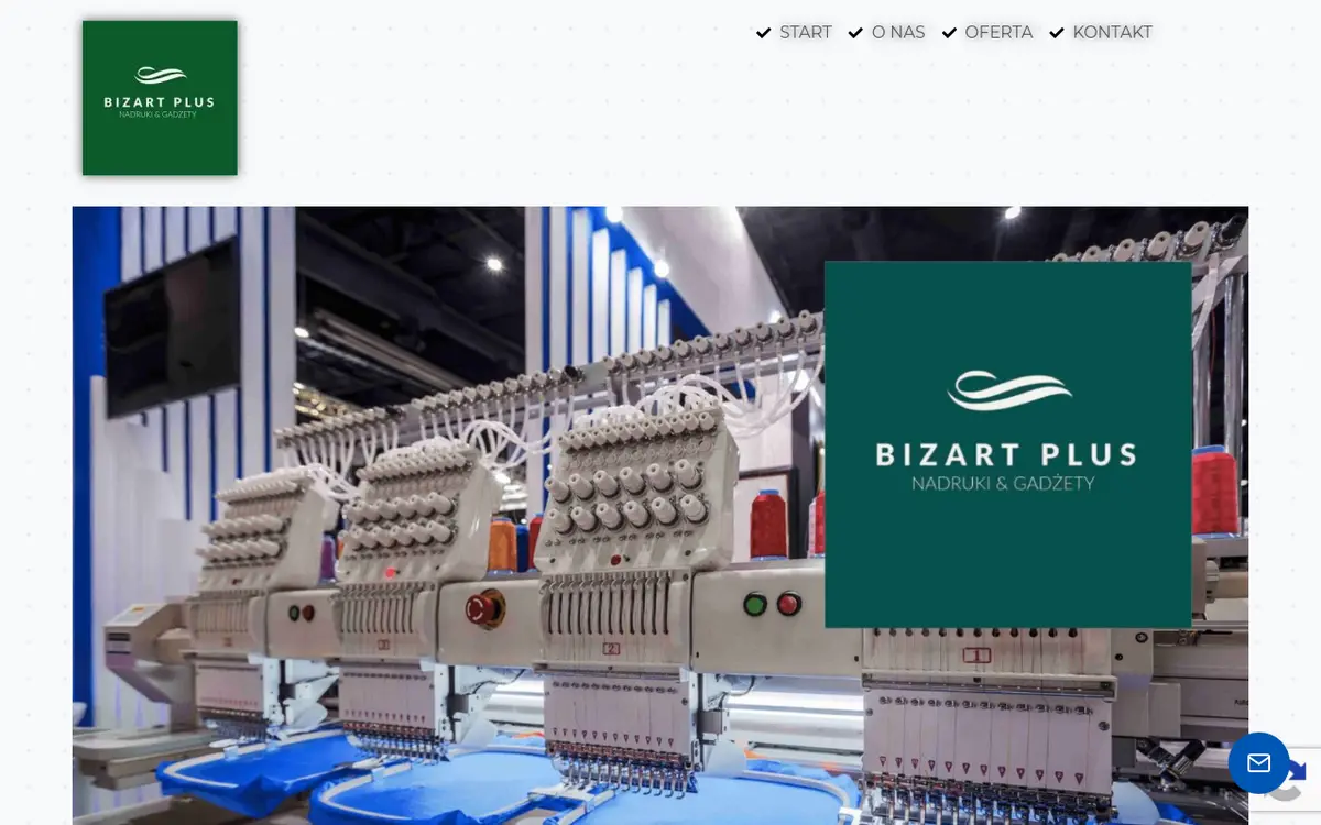 Le site de BIZART PLUS nadruki , sitodruk, haft komputerowy, gadżety