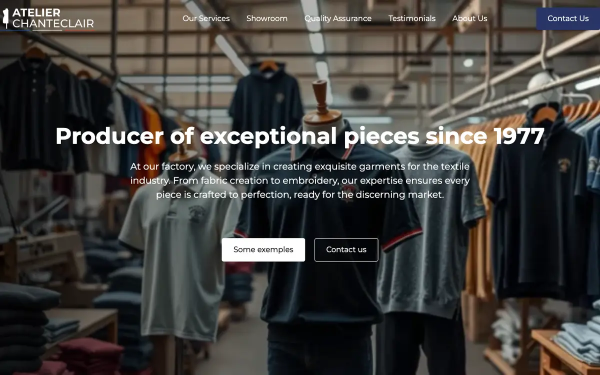 Le site de Bonneterie Chanteclair SA