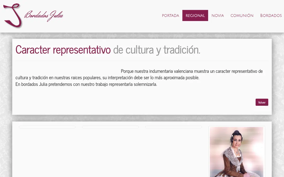 Le site de Bordados Julia