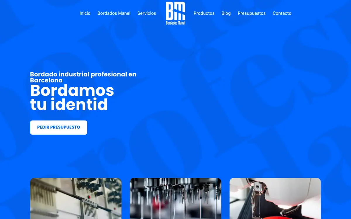 Le site de Bordados Manel