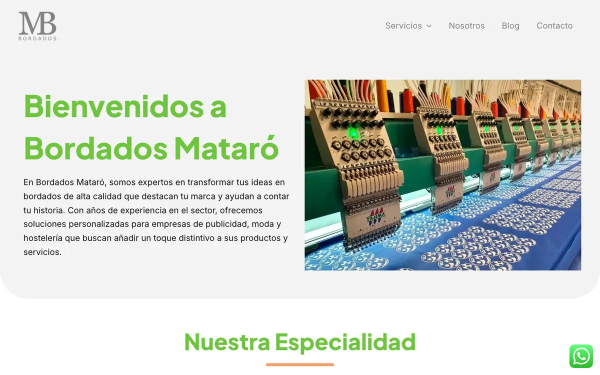 Le site de Bordados Mataró