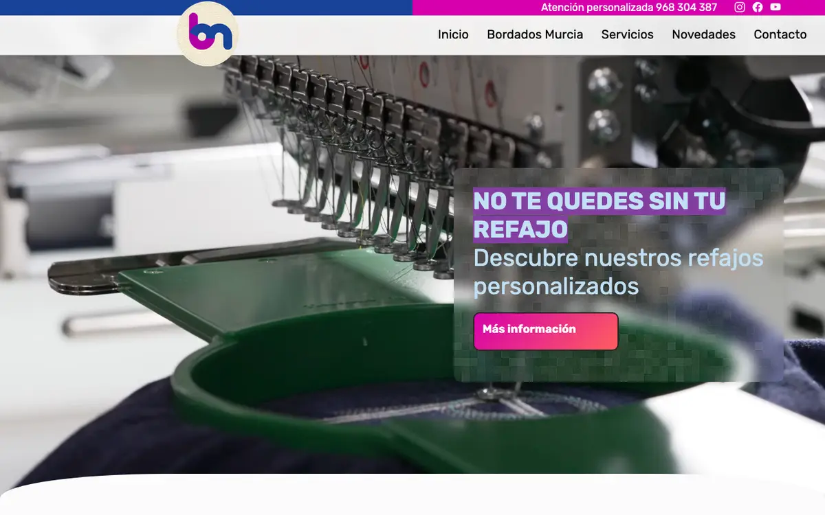 Le site de Bordados Murcia