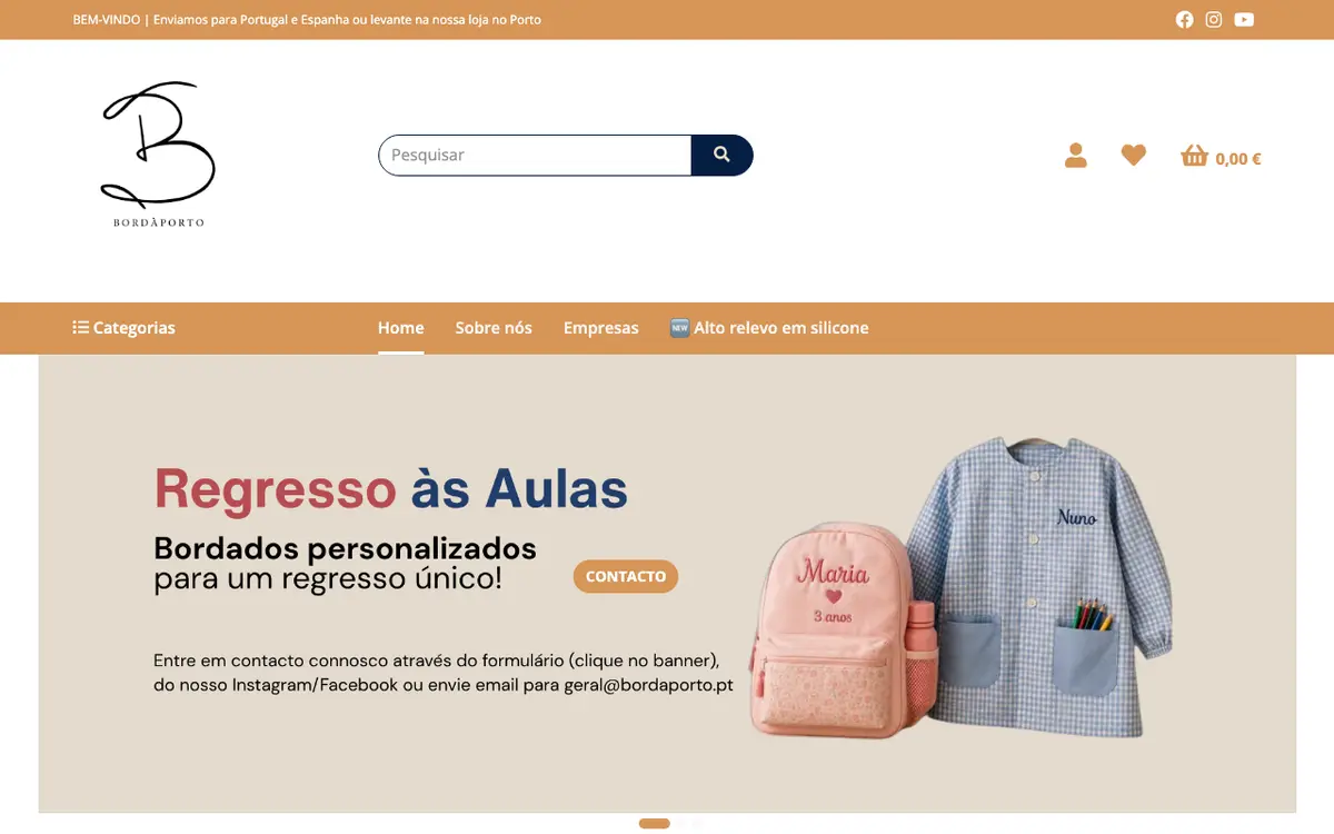 O site de BORDAPORTO