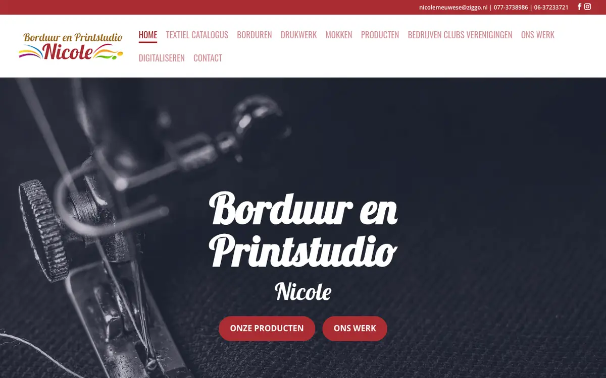 Borduur en Printstudio Nicole's website