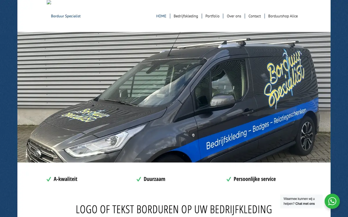 De website van Borduur-Specialist
