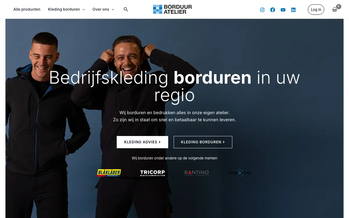 De website van Borduuratelier
