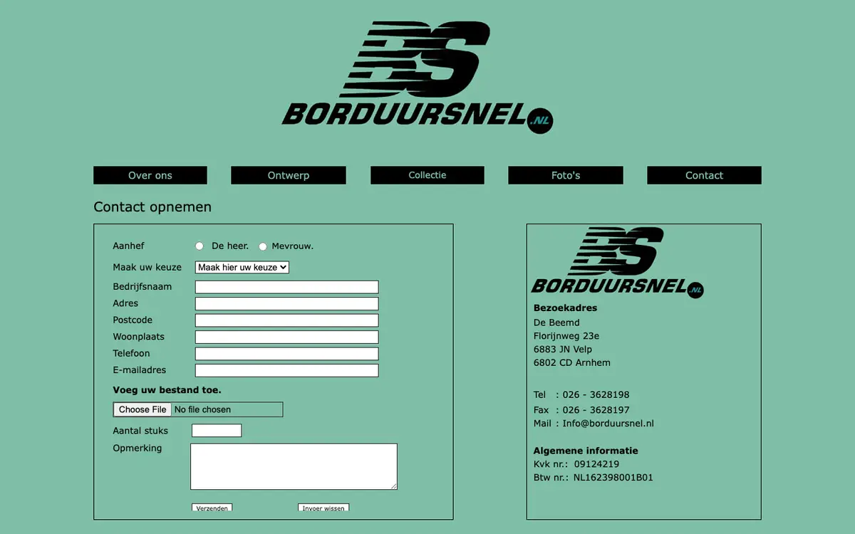 Borduursnel's website