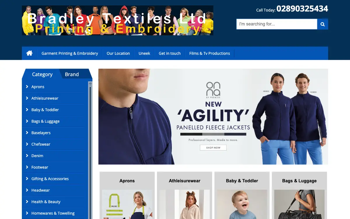 Bradley Textiles Limited's website