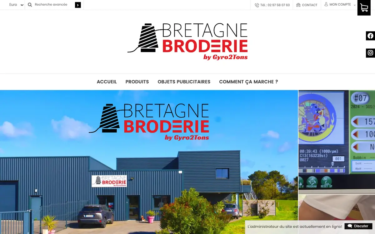 BRETAGNE BRODERIE's website