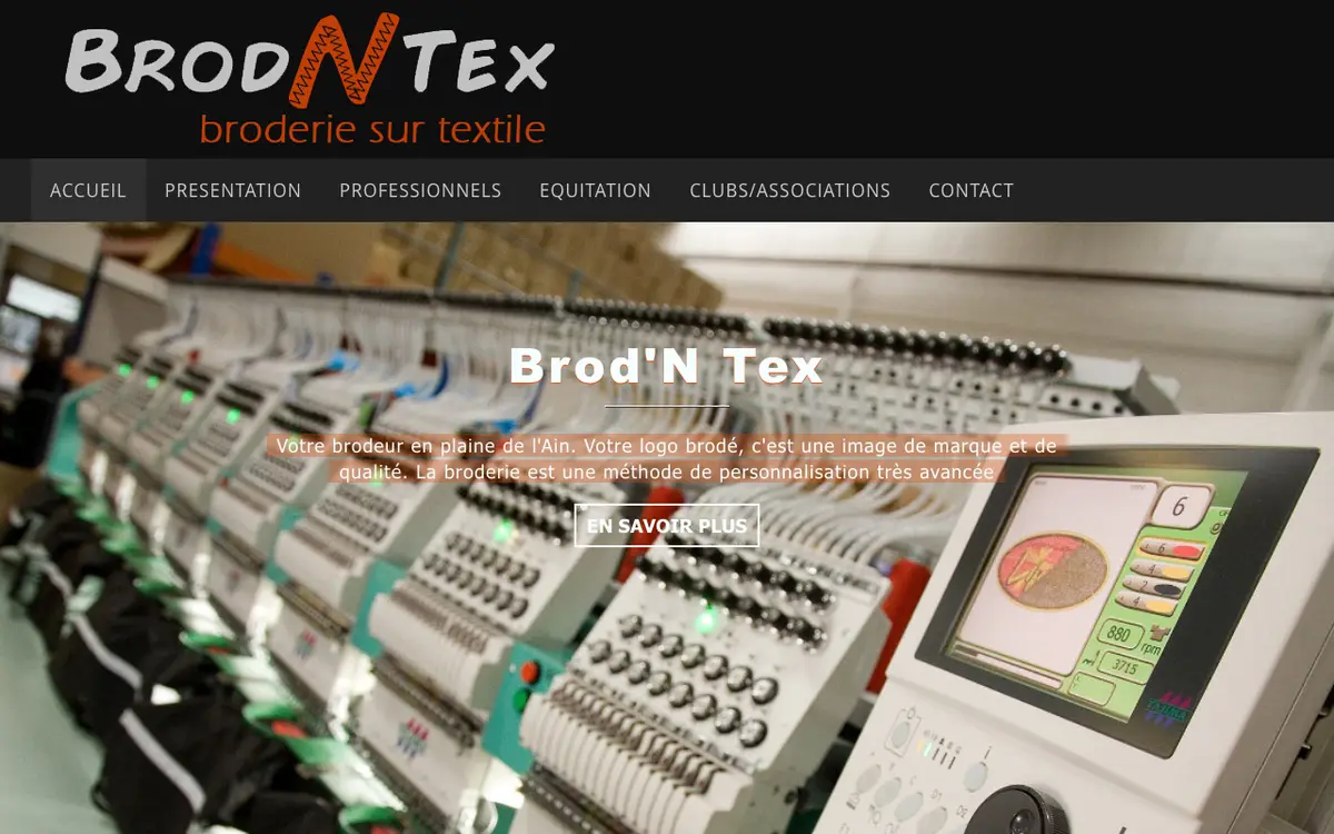 Le site de BROD'N TEX - Broderie Textile