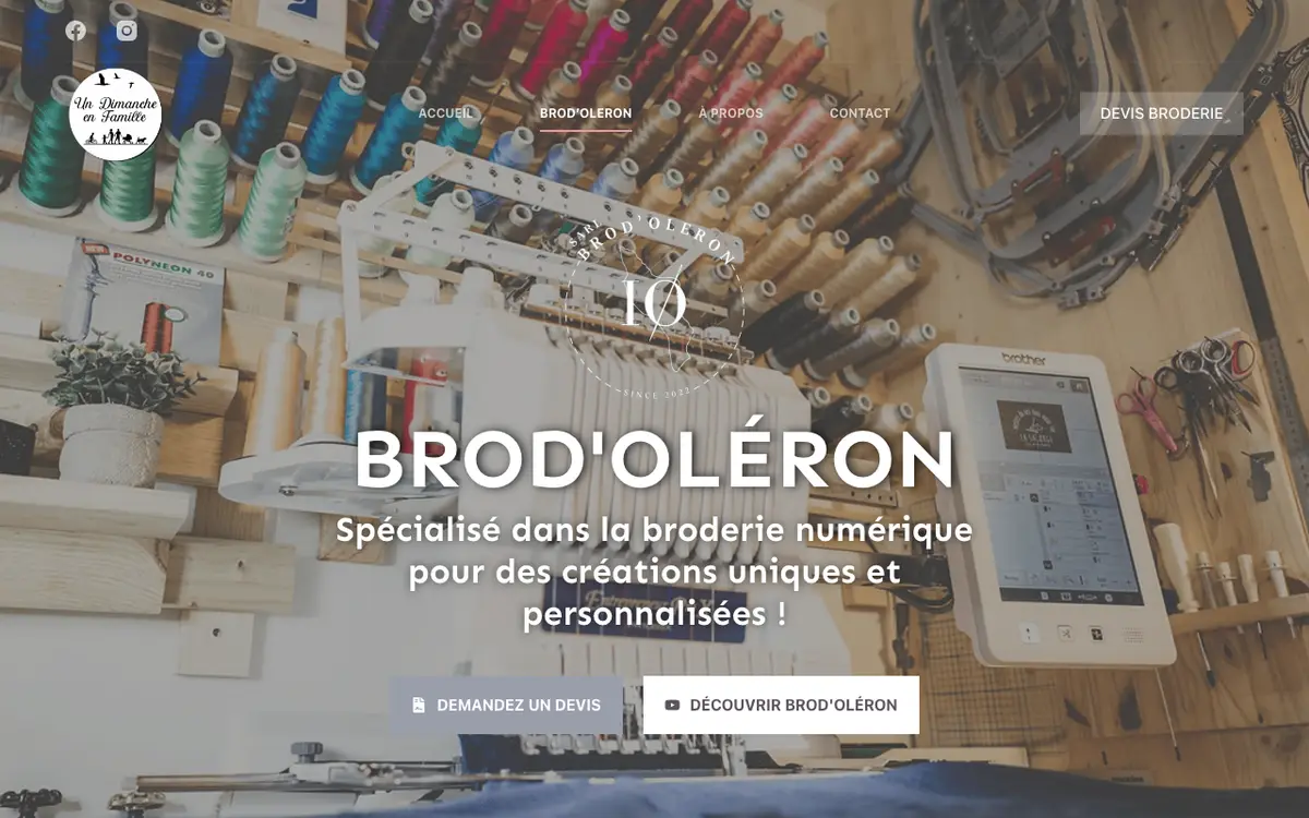 Brod'Oleron SARL's website