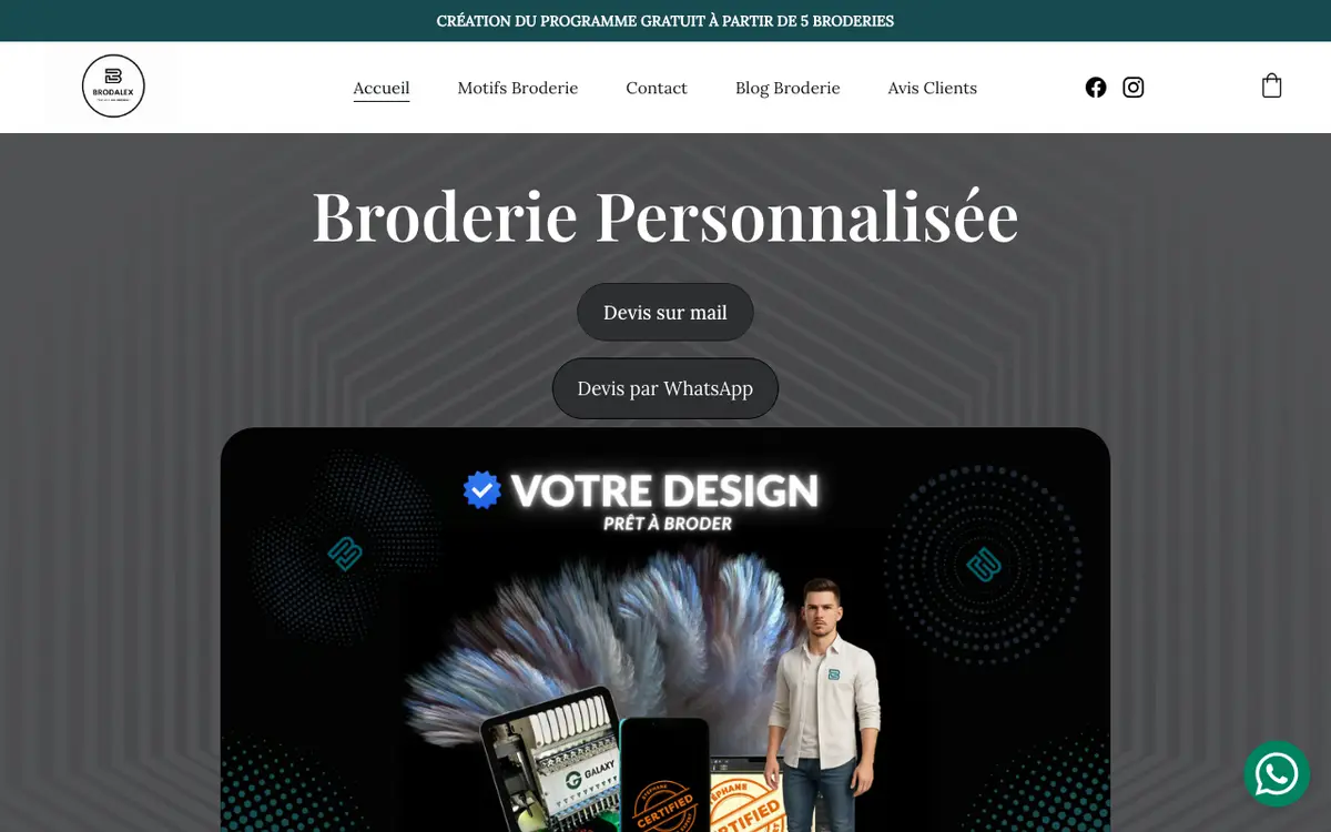 Brodalex's website