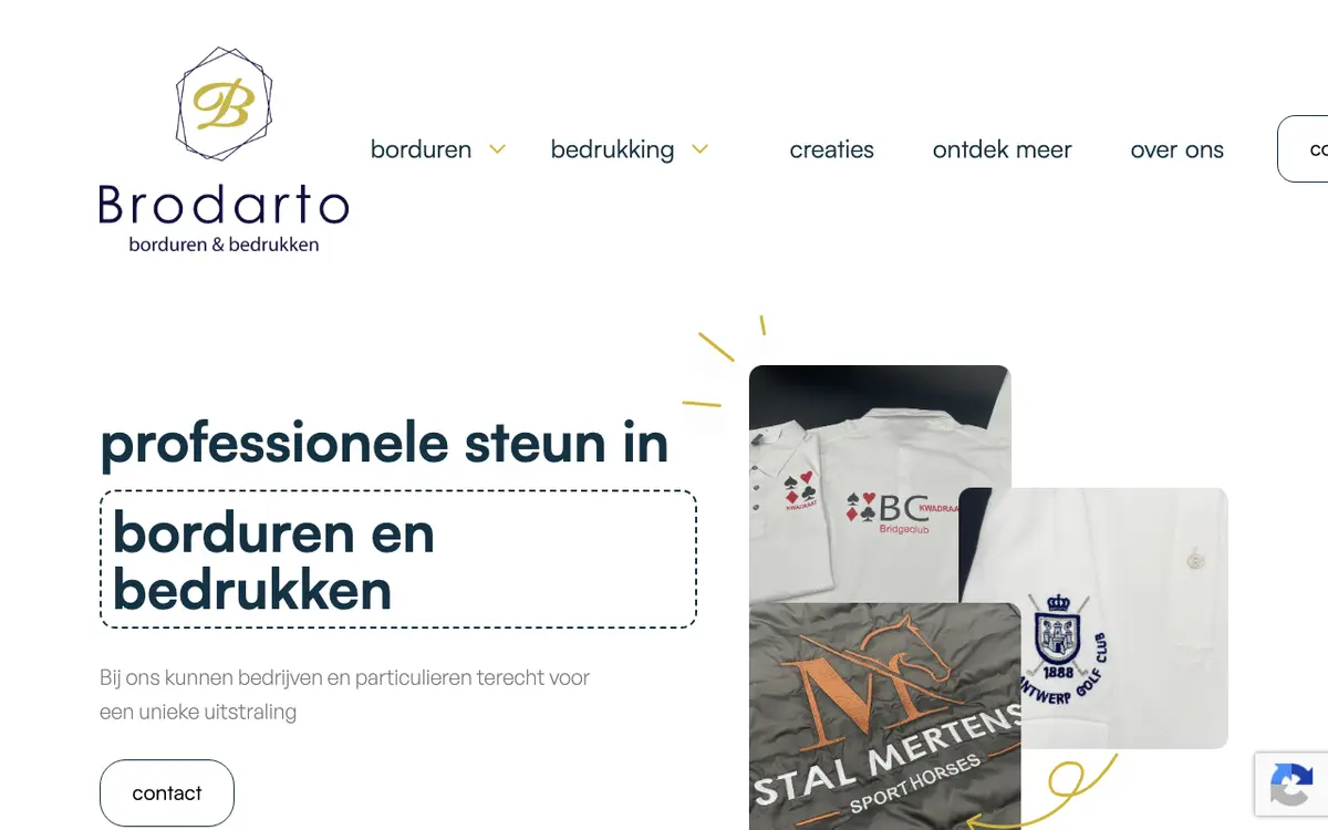 Le site de Brodarto - Borduurwerk en Textiel.
