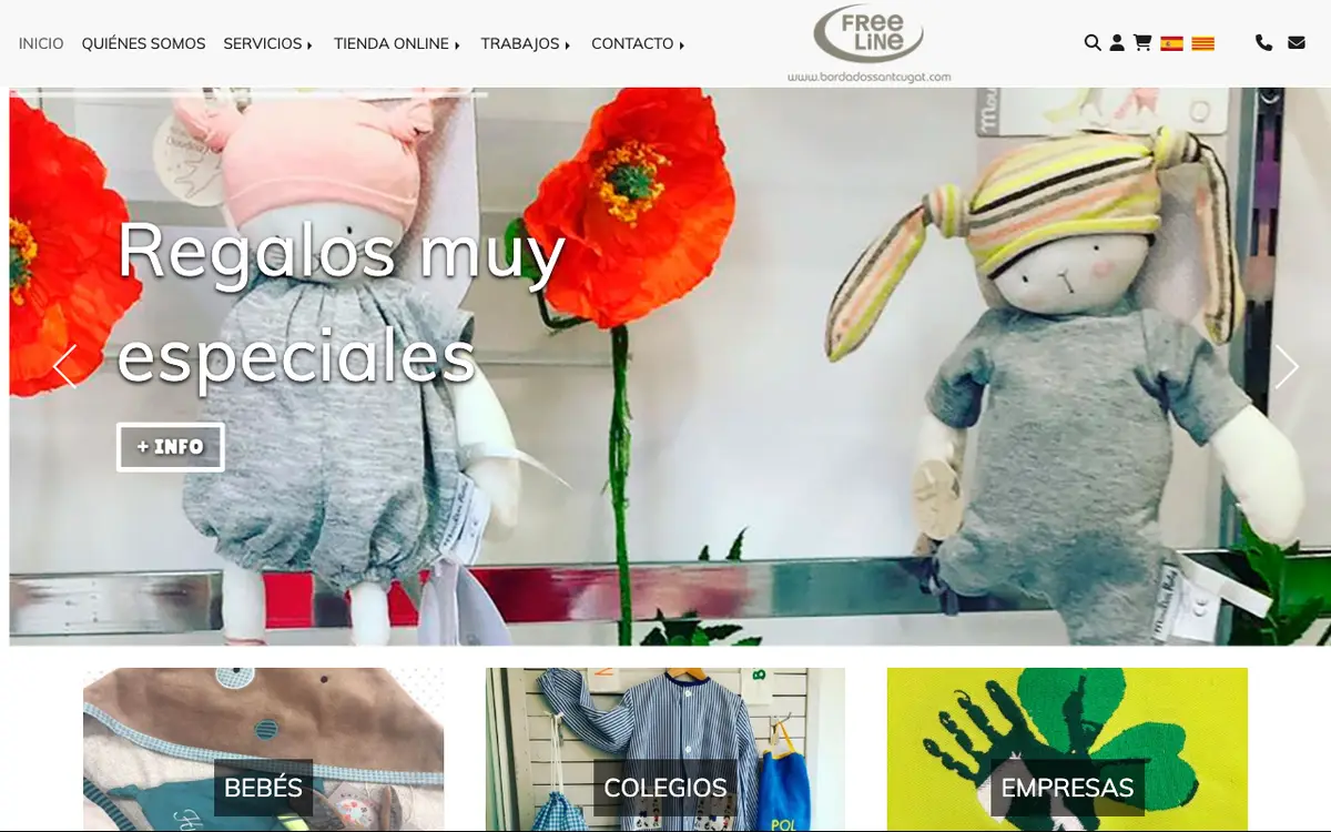 Le site de BRODATS PERSONALITZATS FREELINE