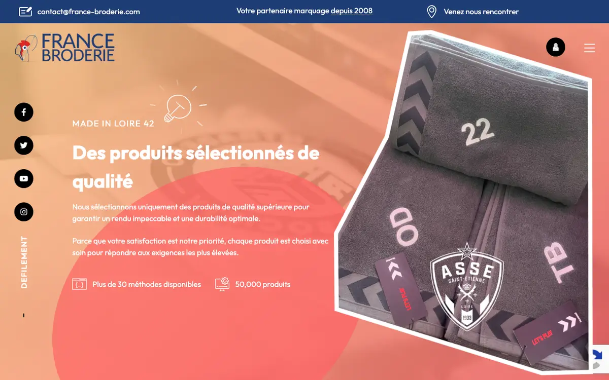 Broderie 42's website