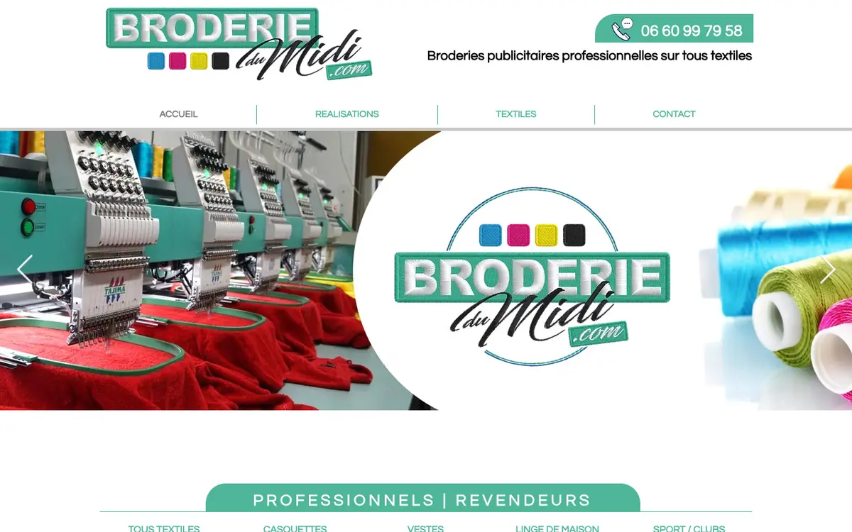 Broderie Du Midi's website