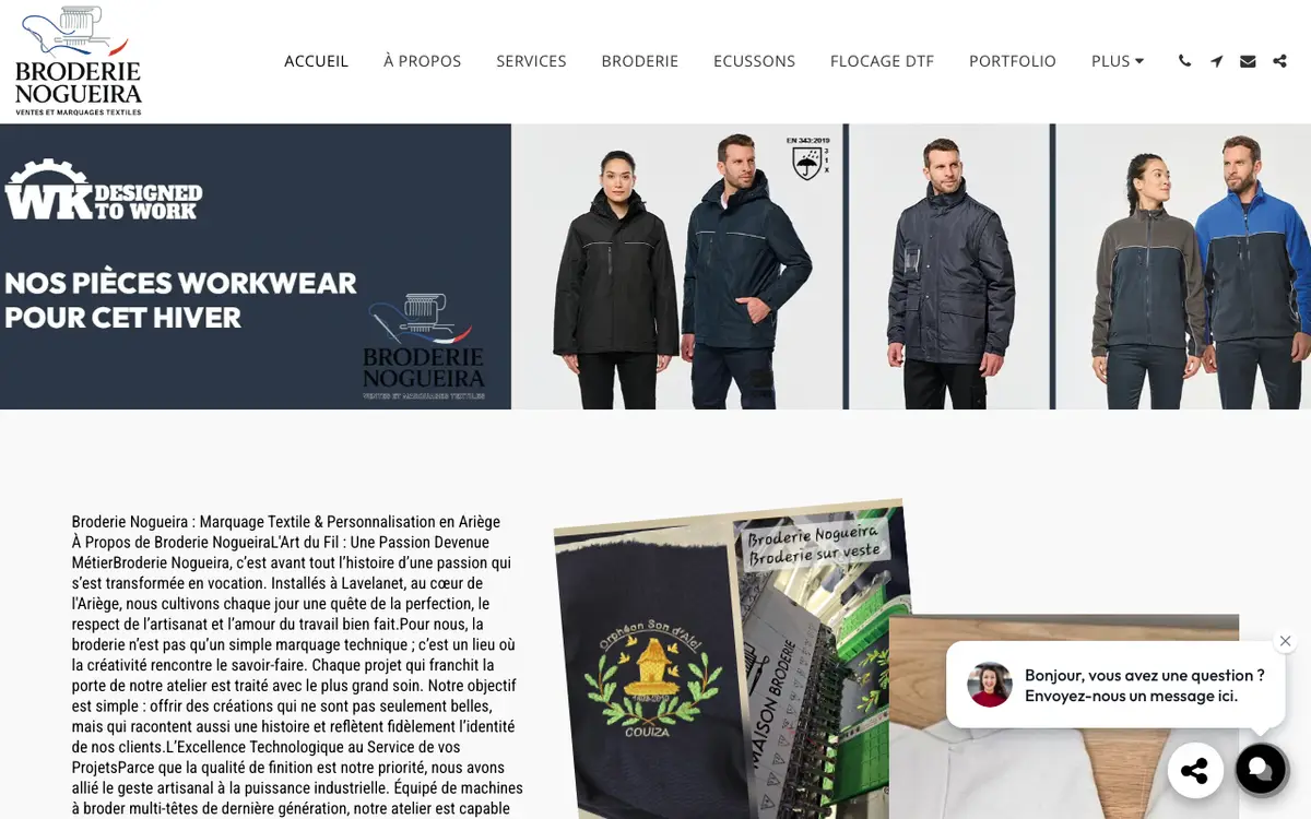 Le site de Broderie Nogueira