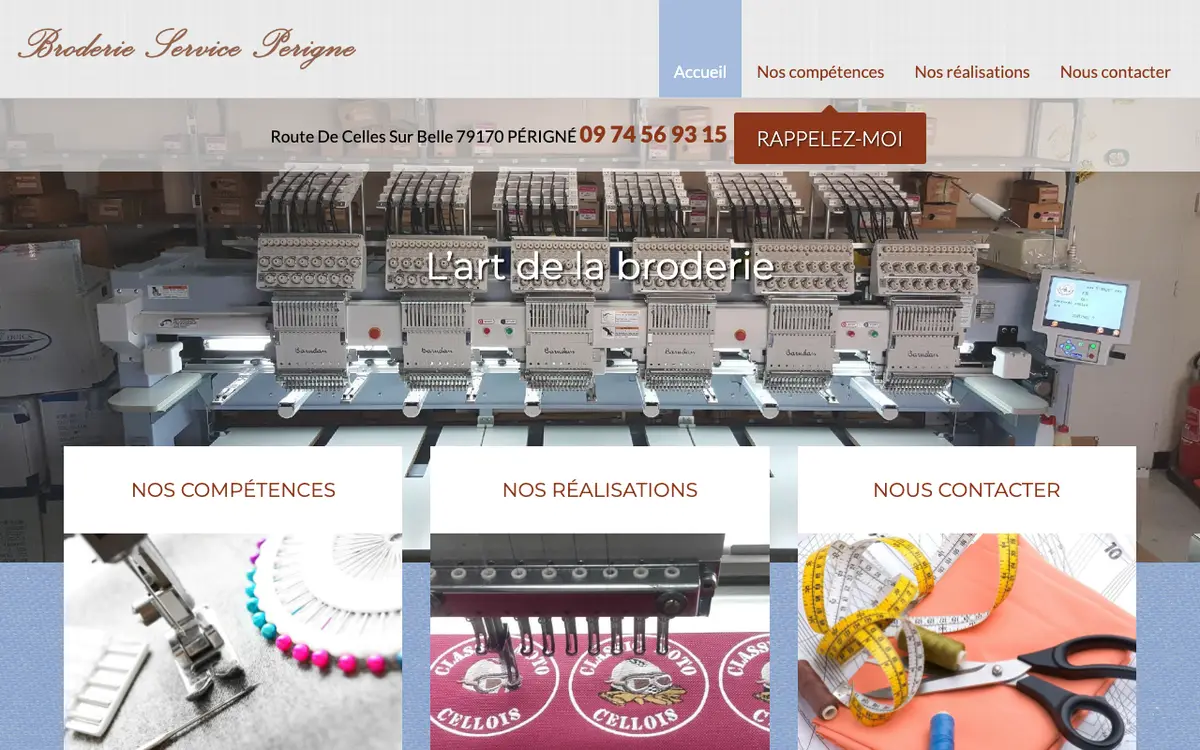Le site de Broderie Service Périgné