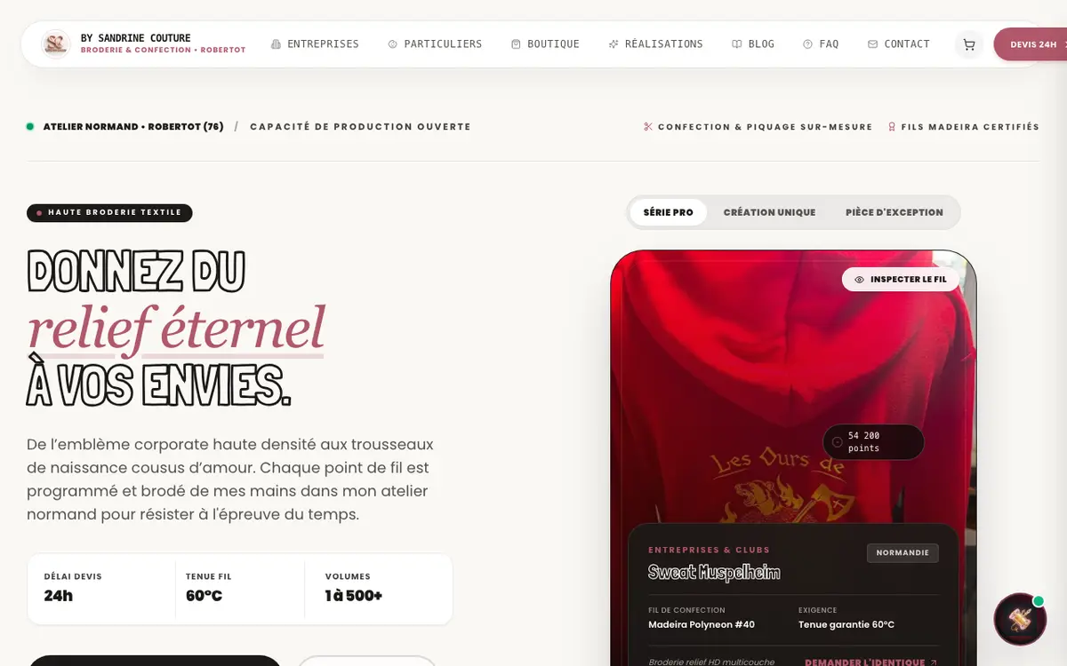 Le site de By Sandrine Couture