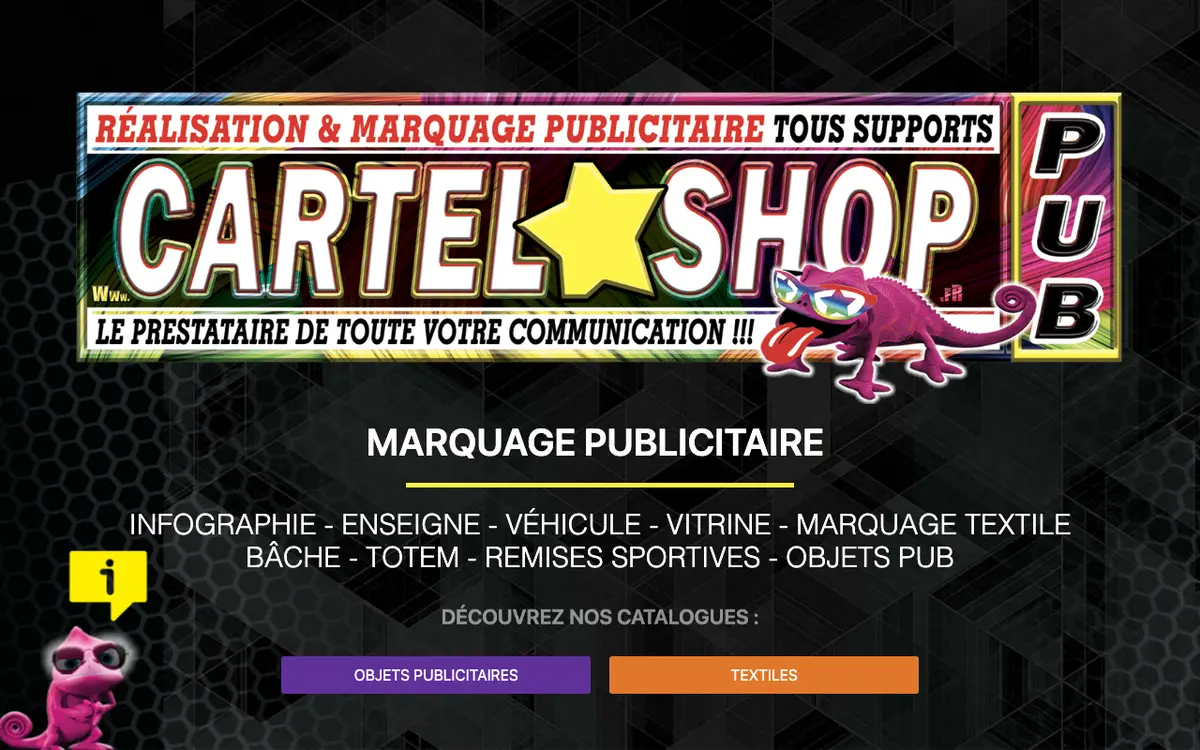 Le site de Cartel Shop