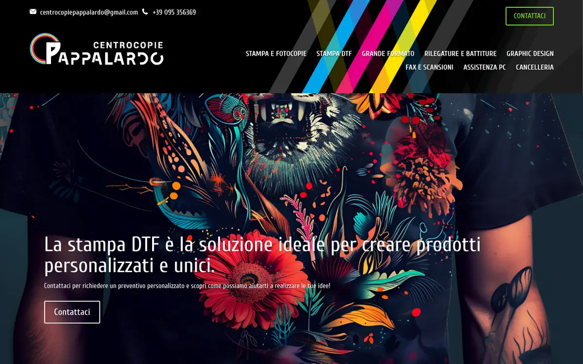 La web de Centrocopie di Pappalardo Giuseppe