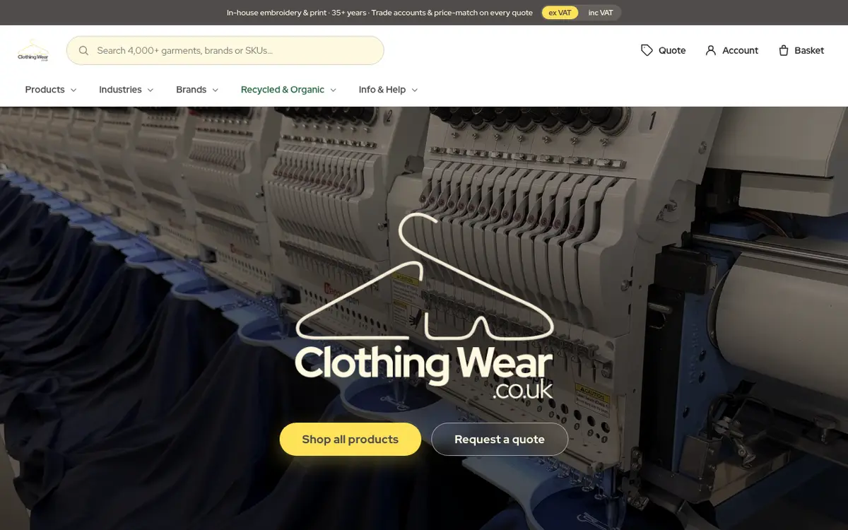 Le site de Clothing Wear