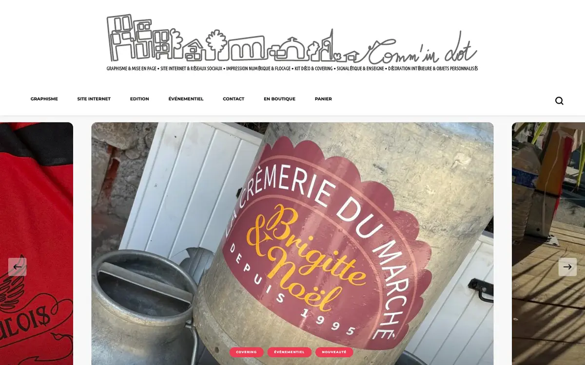 Le site de Comm'in Lot • 4Six Design