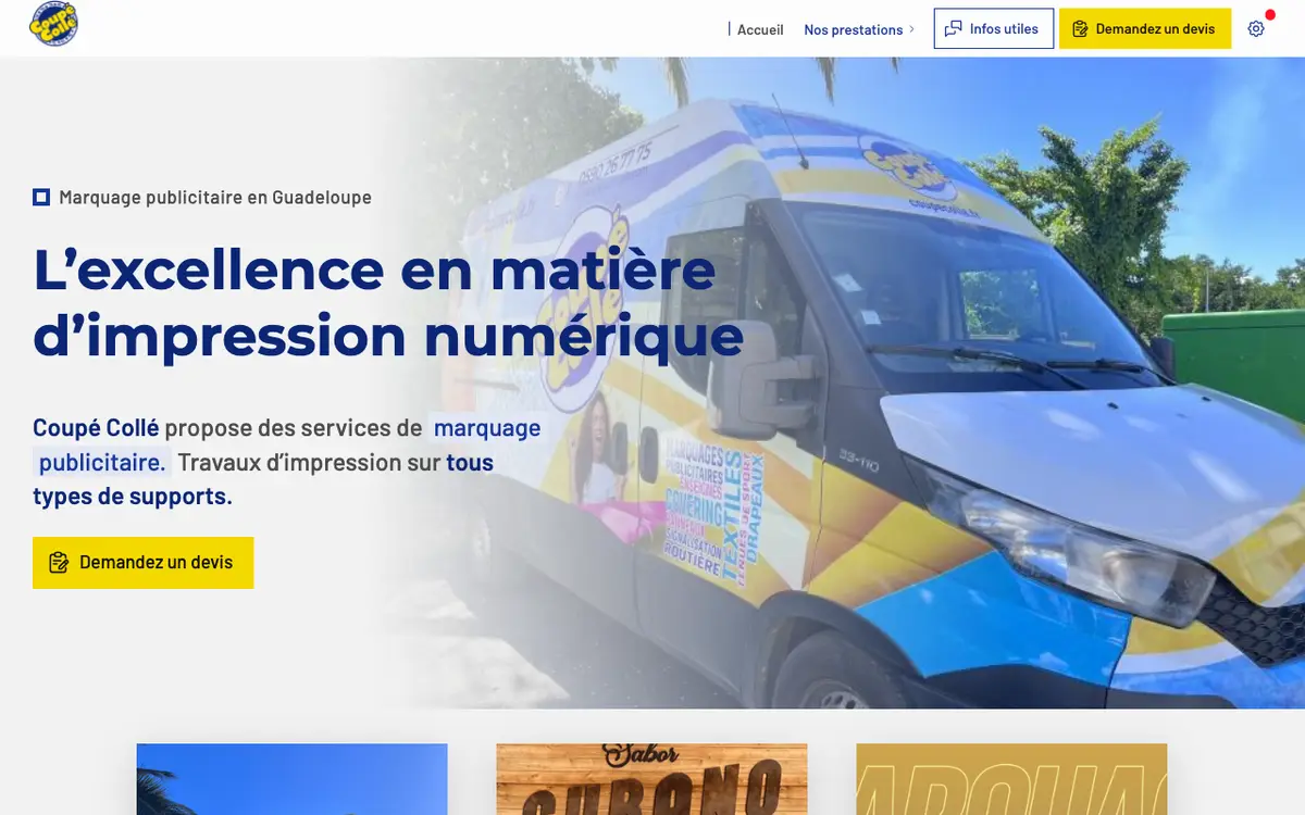 Le site de Coupé Collé