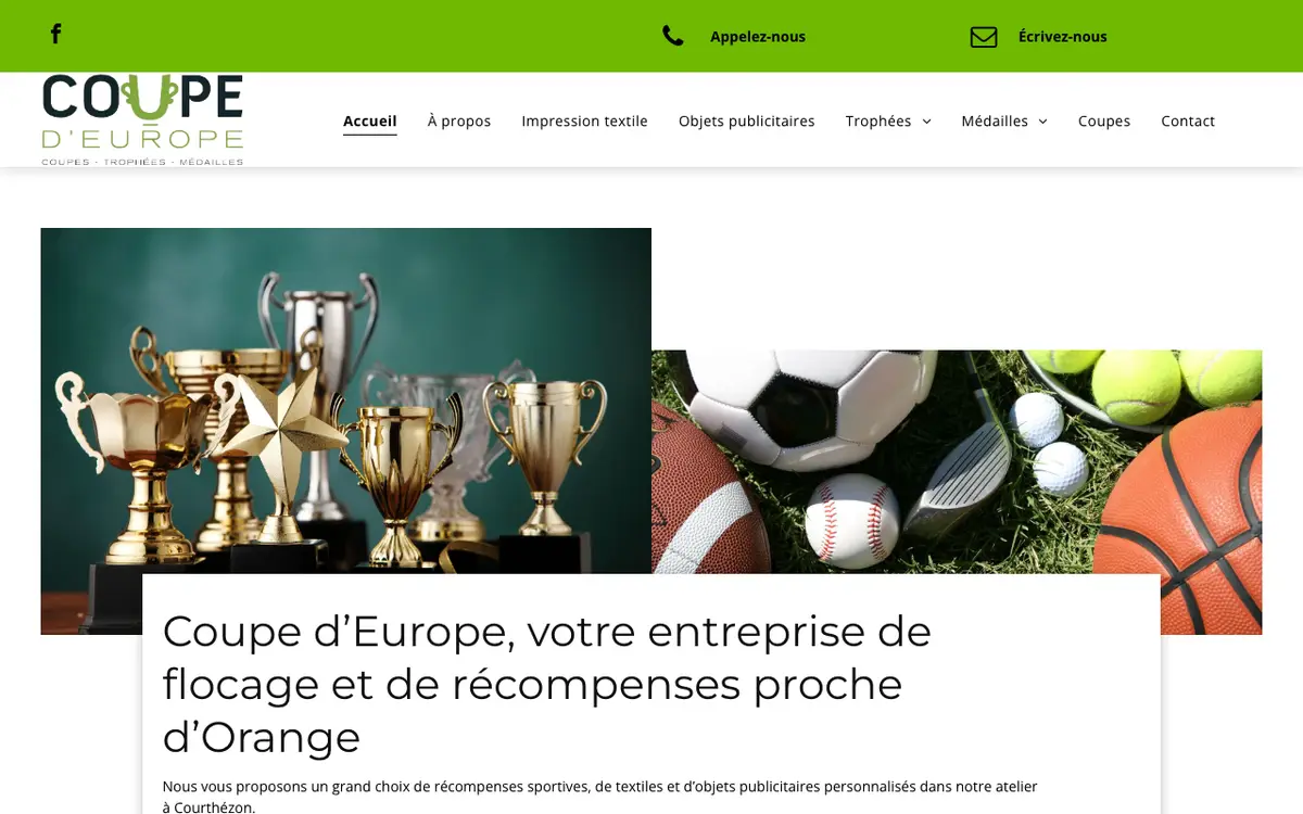Le site de Coupe D'europe