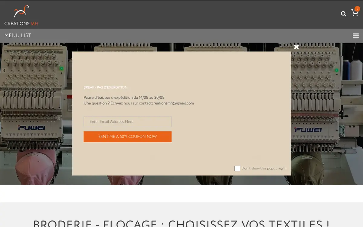 Le site de Creations MH