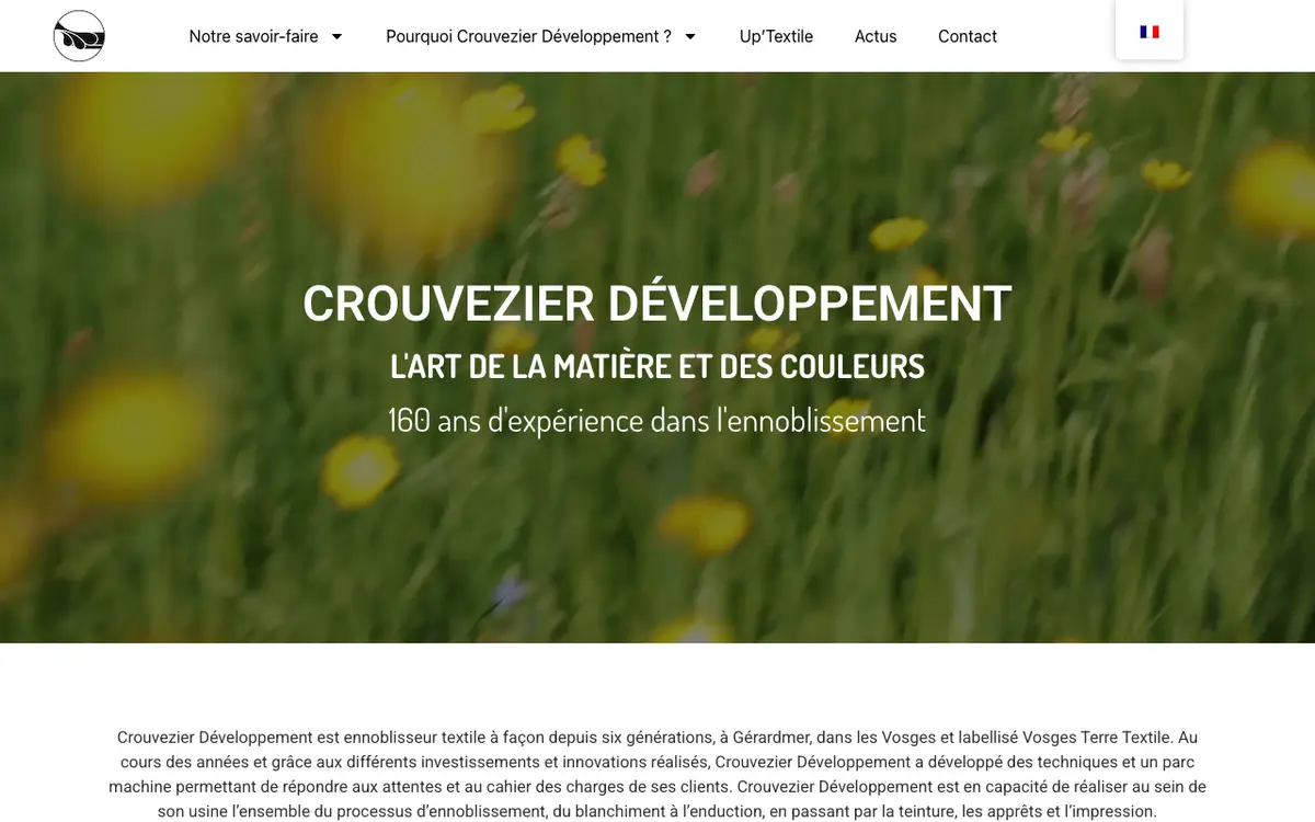 La web de Crouvezier Développement