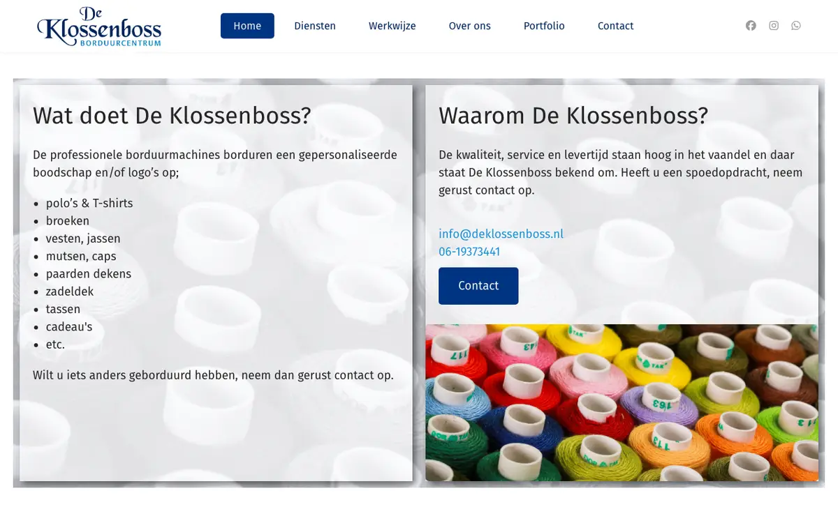 Le site de De Klossenboss