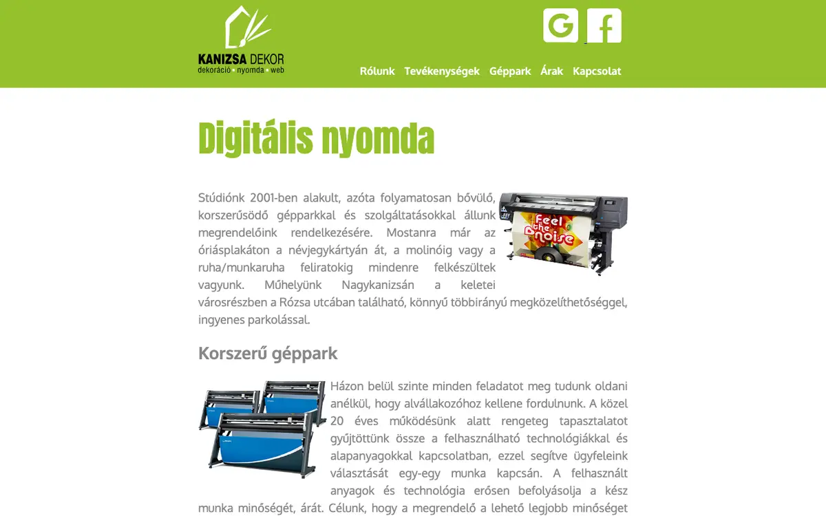Decoration Press Web Kft.'s website
