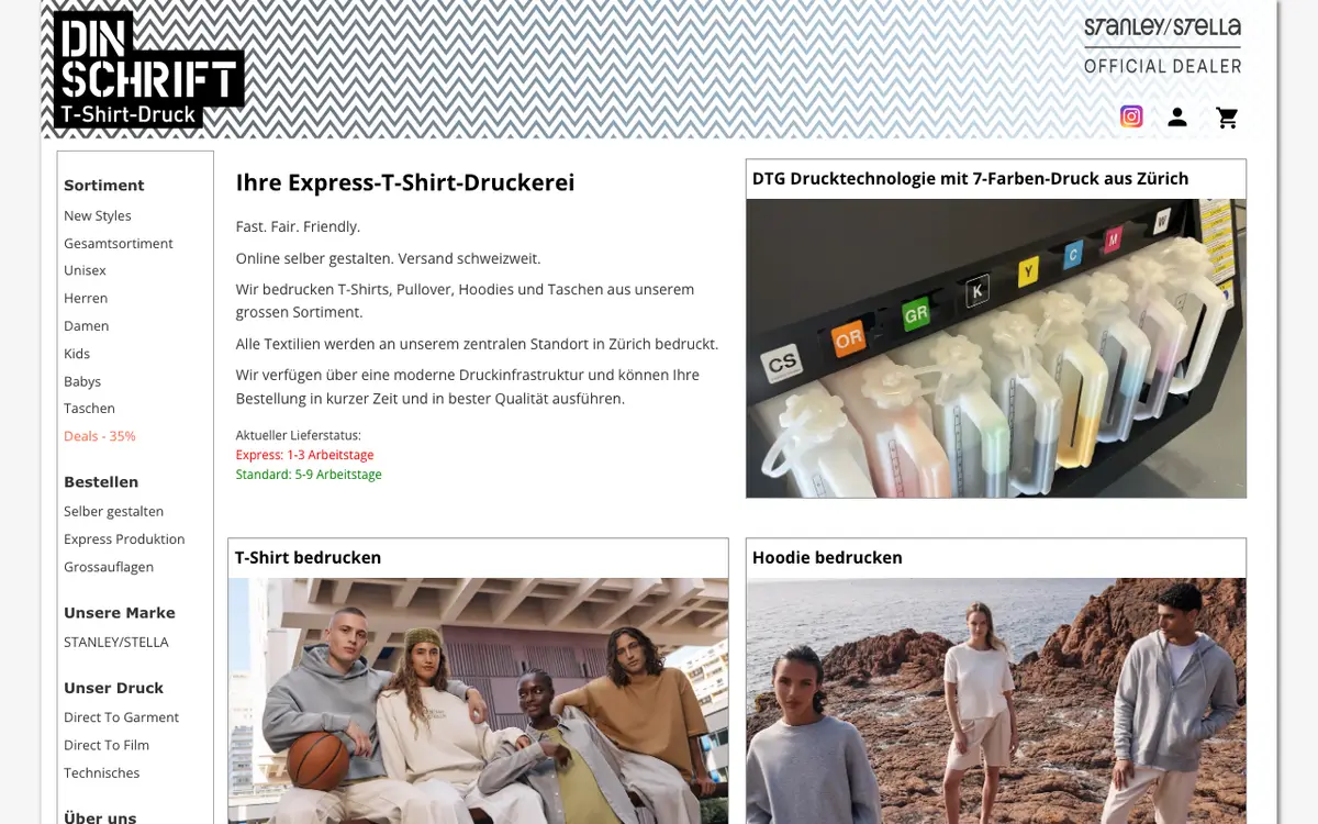 Dinschrift GmbH's website